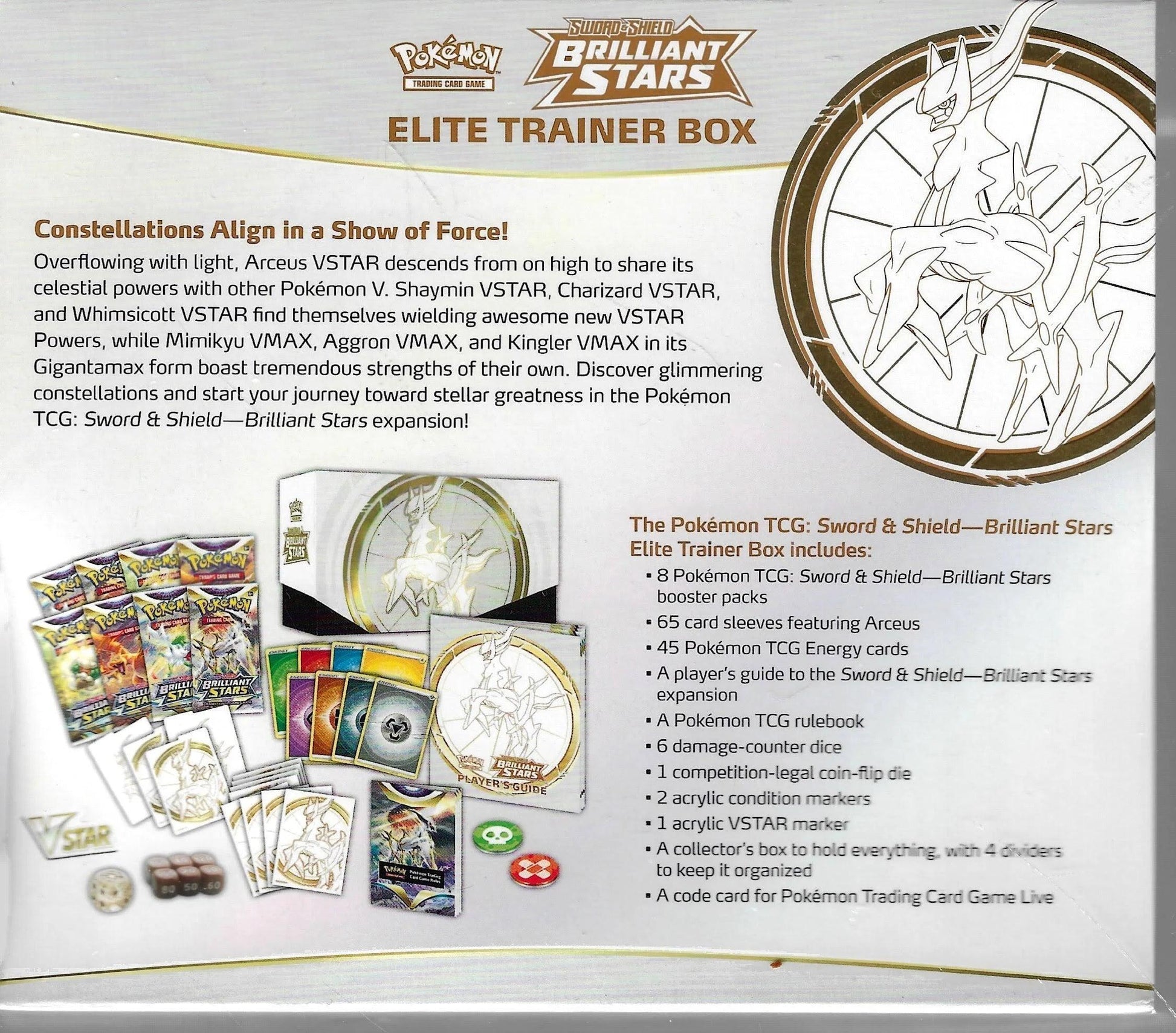 Pokemon TCG Brilliant Stars Elite Trainer Box - Eclipse Games Puzzles Novelties
