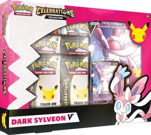 Pokemon TCG Celebrations Collections (Lance's Charizard V or Dark Sylveon V) - Eclipse Games Puzzles Novelties