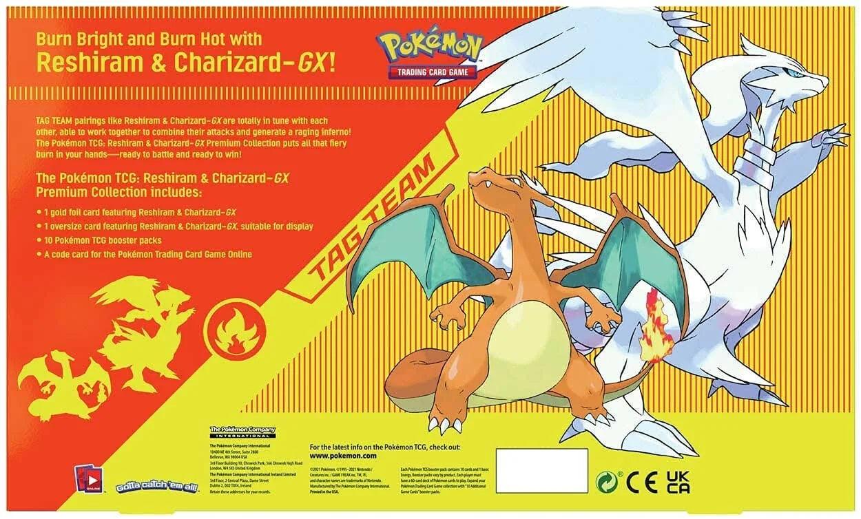 Pokemon TCG Charizard Reshriam GX Premium Collection - Eclipse Games Puzzles Novelties