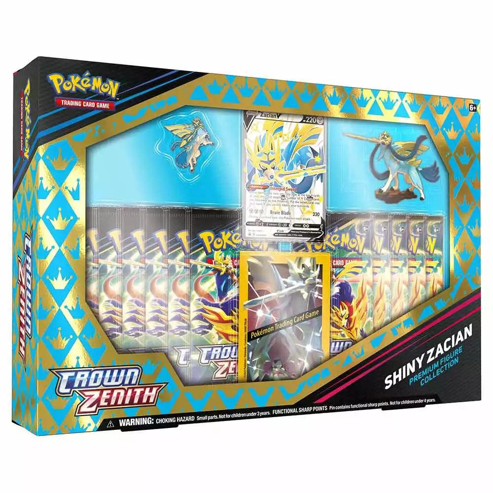 Pokemon TCG Crown Zenith Shiny Zacian / Zamazenta Figure Box - Eclipse Games Puzzles Novelties