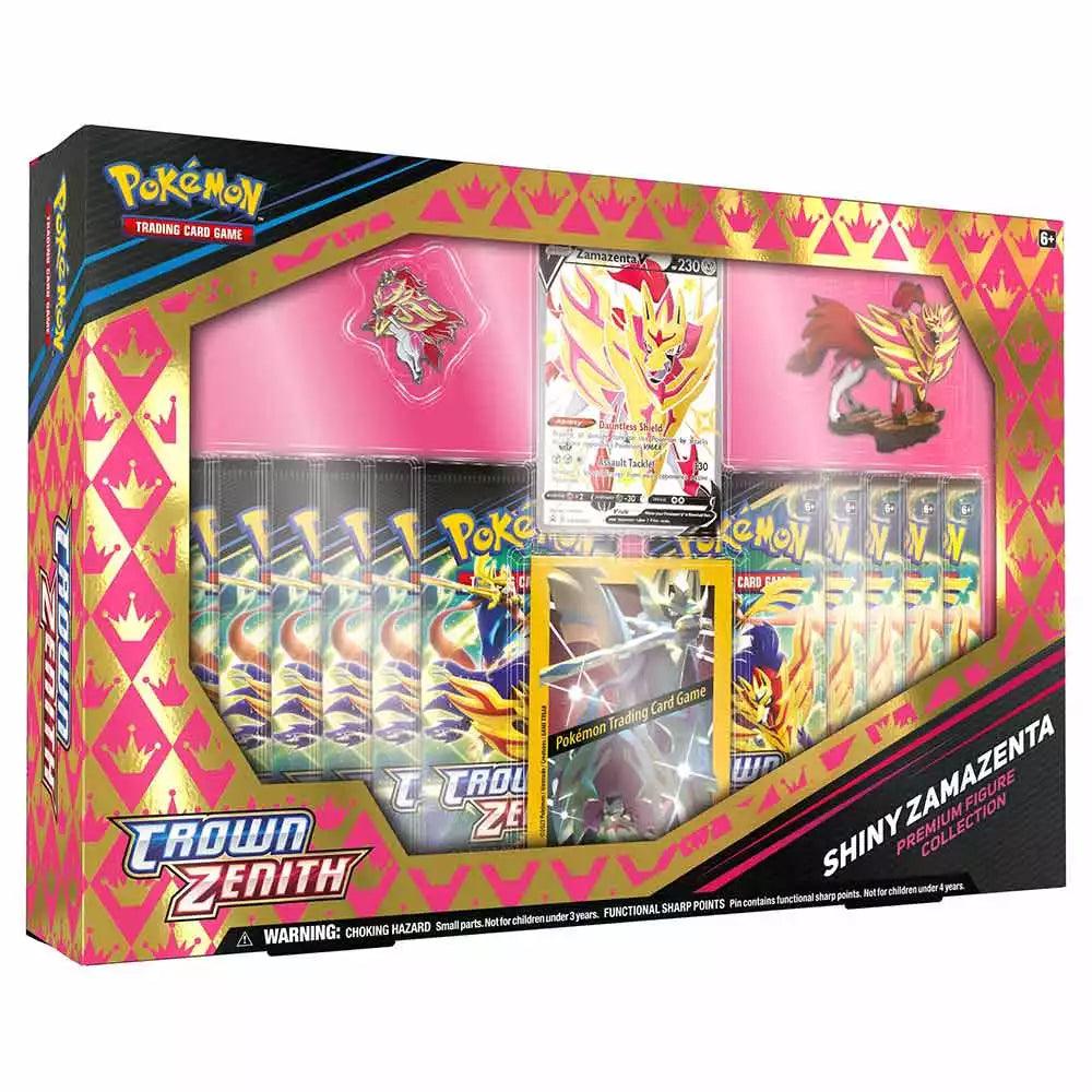 Pokemon TCG Crown Zenith Shiny Zacian / Zamazenta Figure Box - Eclipse Games Puzzles Novelties