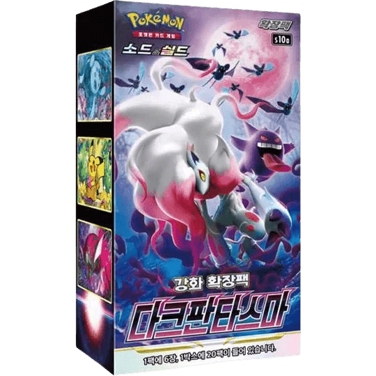 Pokemon TCG Dark Phantasma s10a Booster Box Korean Version - Eclipse Games Puzzles Novelties