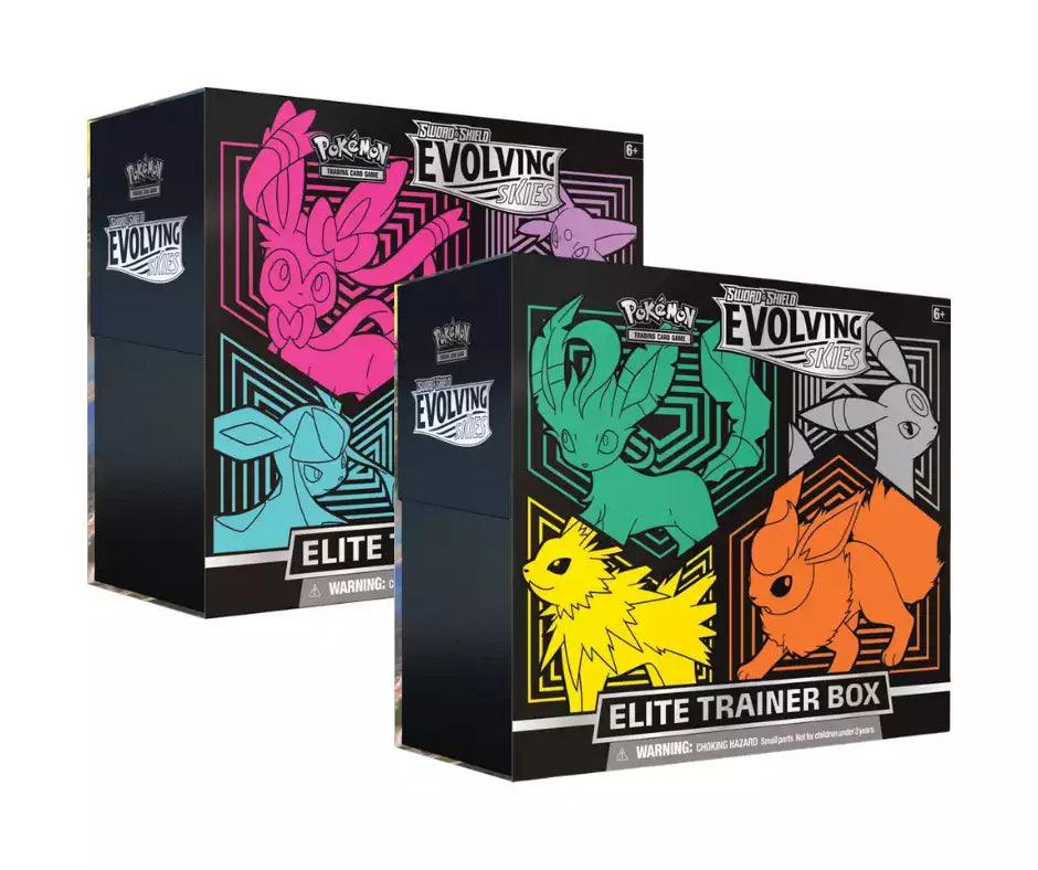 Pokemon TCG Evolving Skies Elite Trainer Box - Eclipse Games Puzzles Novelties