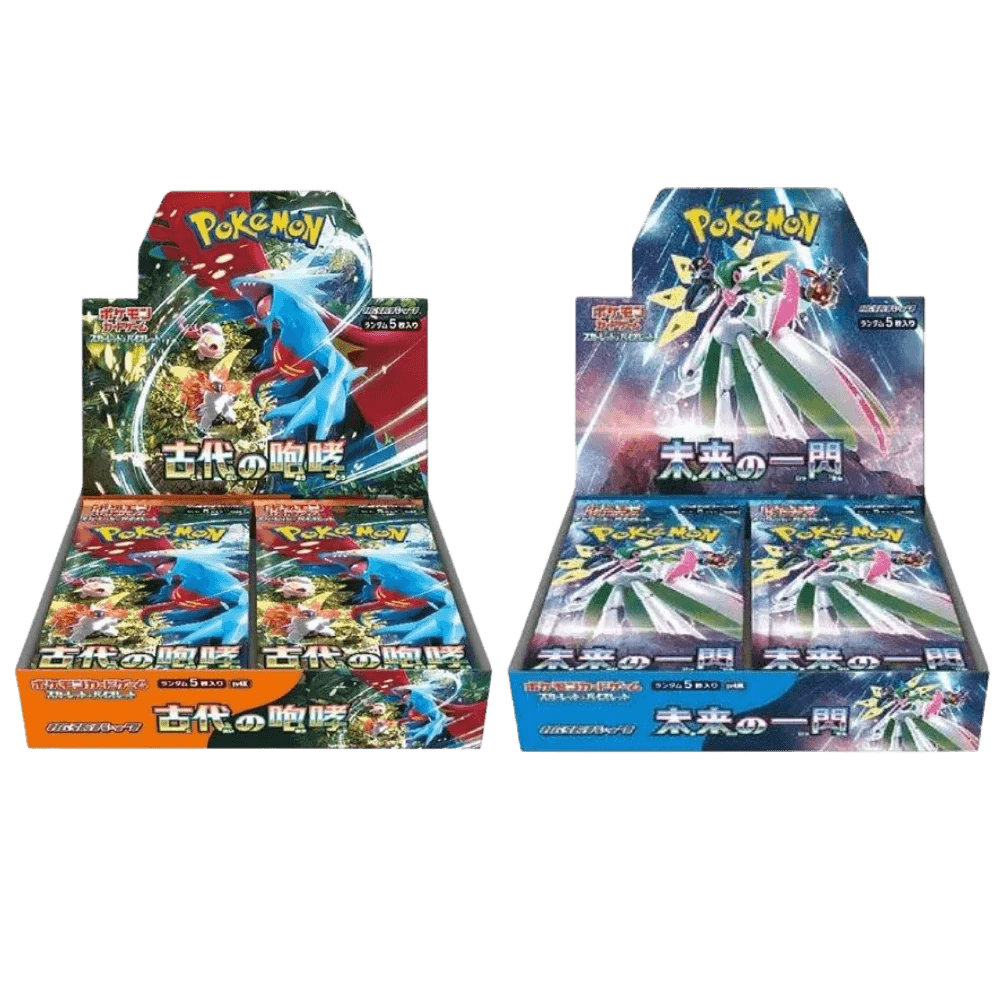 Pokemon TCG Future Flash & Ancient Roar Booster Box Japanese Bundle - Eclipse Games Puzzles Novelties