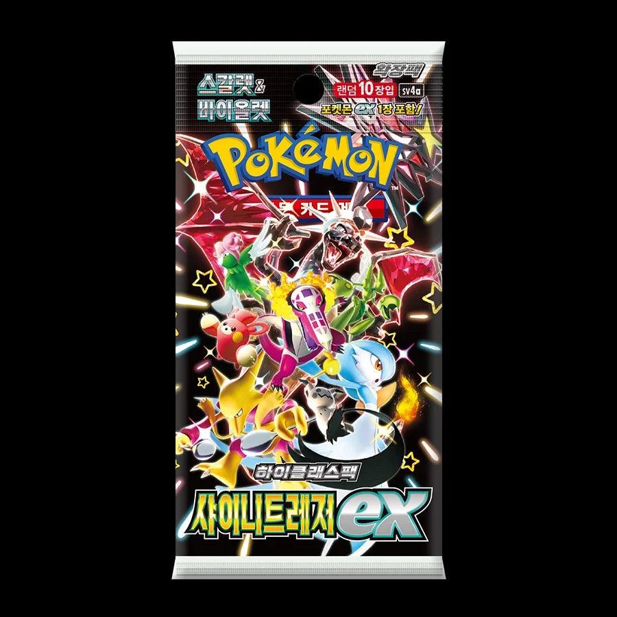 Pokemon TCG Shiny Treasure EX Booster Box Sv4a Korean - Eclipse Games Puzzles Novelties