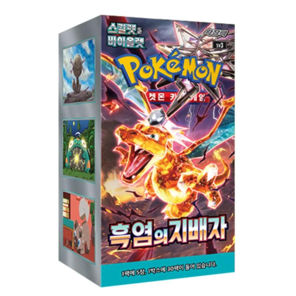 Pokemon TCG sv3 Ruler of Black Flame Booster Box Korean - Eclipse Games Puzzles Novelties
