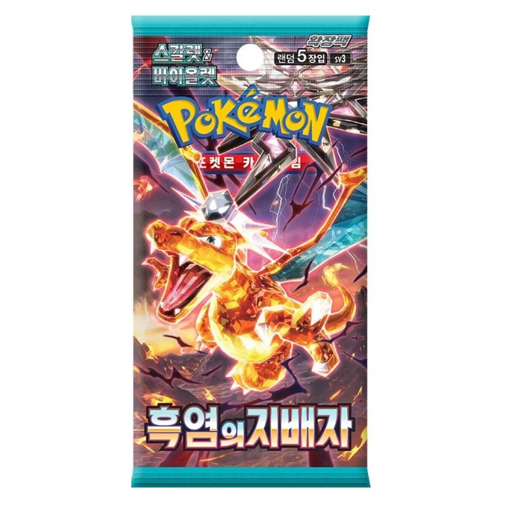 Pokemon TCG sv3 Ruler of Black Flame Booster Box Korean - Eclipse Games Puzzles Novelties