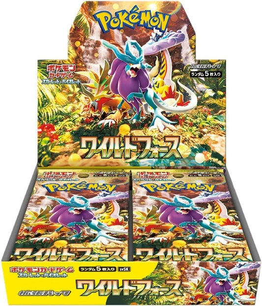 Pokemon TCG SV5K Wild Force Booster Box Japanese - Eclipse Games Puzzles Novelties