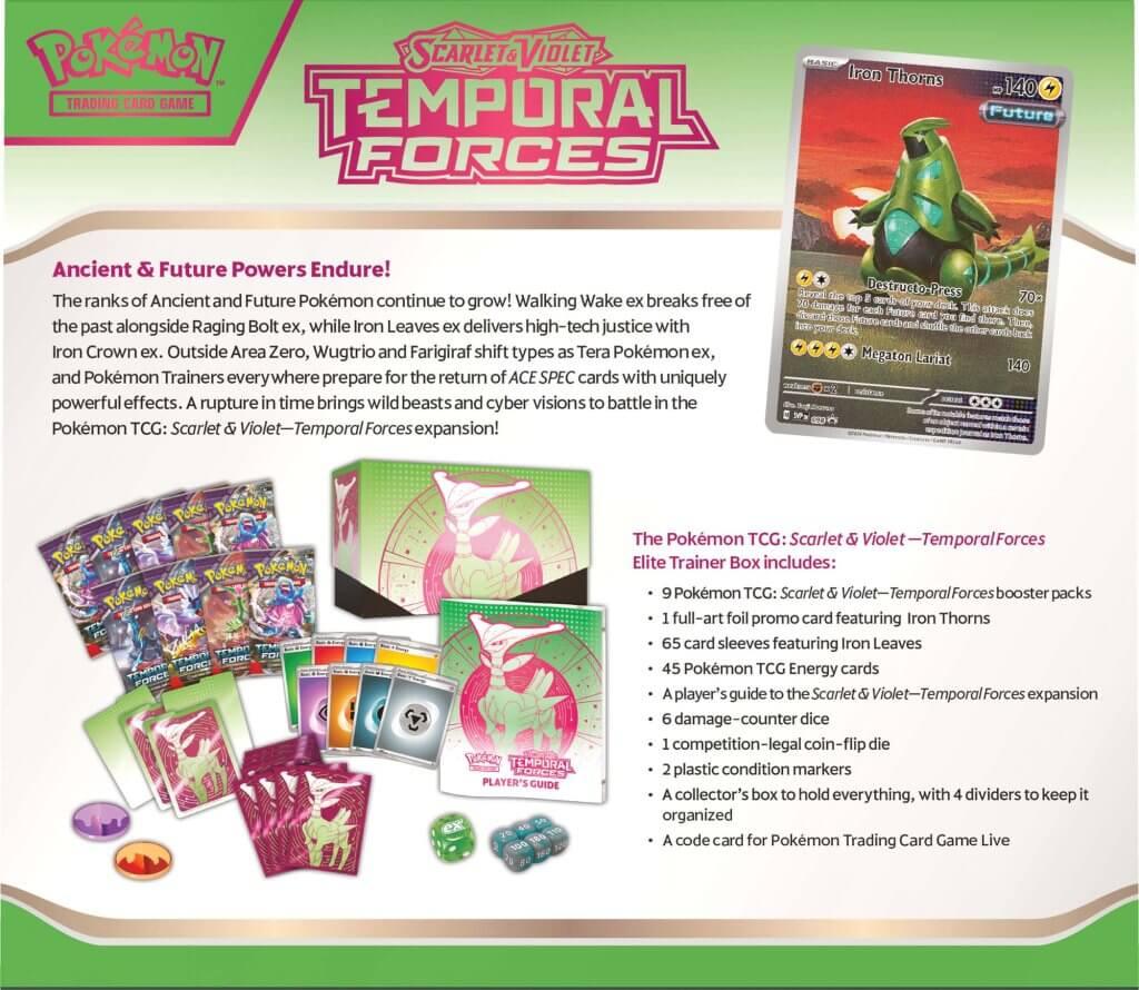Pokemon TCG Temporal Forces ETB - Eclipse Games Puzzles Novelties