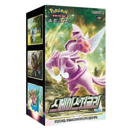 Pokemon TCG Time Gazer & Space Juggler Booster Box Korean Bundle - Eclipse Games Puzzles Novelties