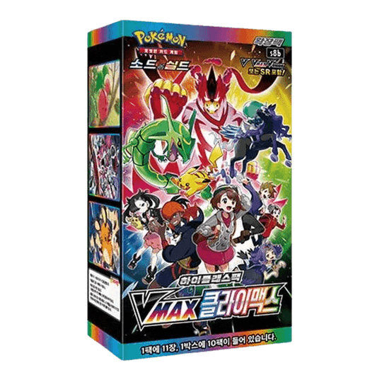 Pokemon TCG VMAX Climax s8b Booster Box Korean Version - Eclipse Games Puzzles Novelties