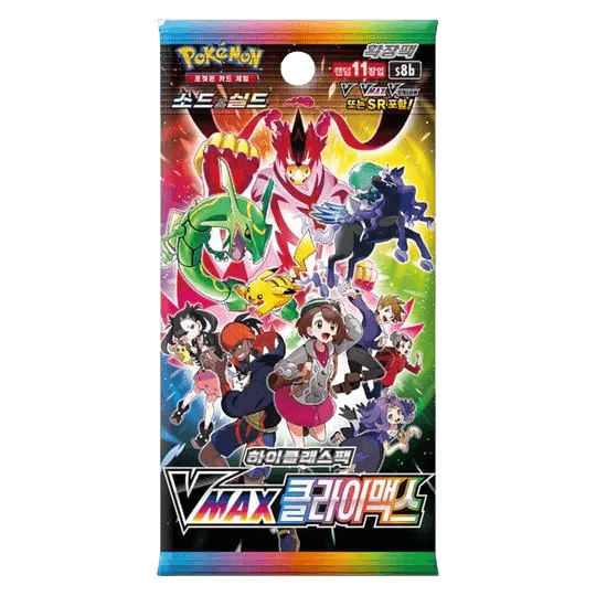 Pokemon TCG VMAX Climax s8b Booster Box Korean Version - Eclipse Games Puzzles Novelties