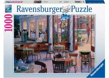 Ravensburger A Cafe Visit 1000 Pieces Jigsaw Puzzle - Eclipse Games Puzzles Novelties