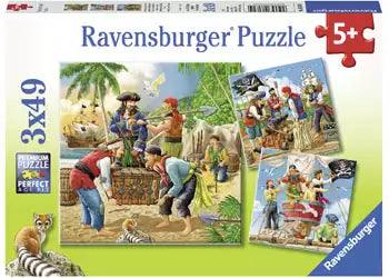 Ravensburger Adventure On The High Seas 3x49 Pieces Jigsaw Puzzle - Eclipse Games Puzzles Novelties