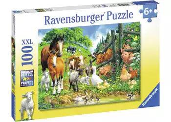 Ravensburger Animal Get Together 100 Pieces Jigsaw Puzzle - Eclipse Games Puzzles Novelties