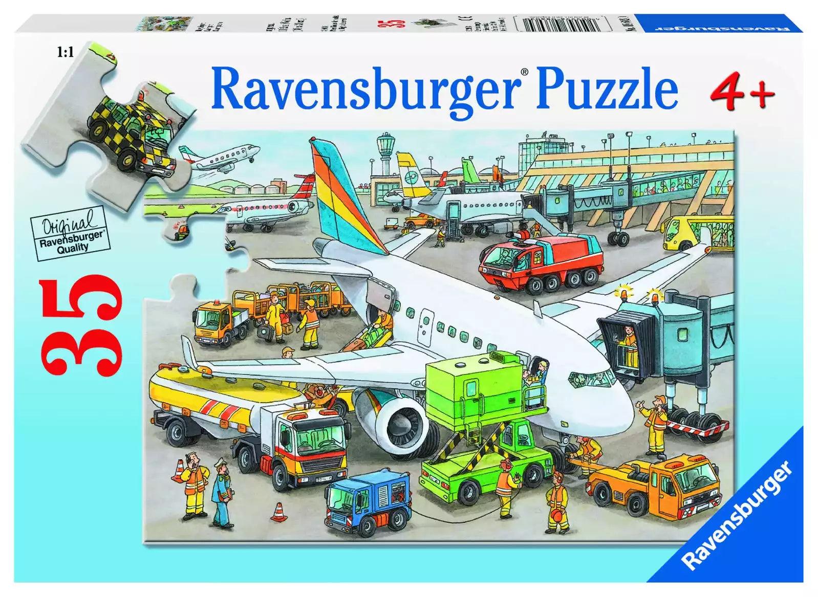 Ravensburger Busy Airport 35 Pieces Jigsaw Puzzle - Eclipse Games Puzzles Novelties