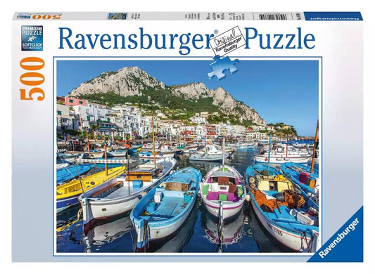 Ravensburger Colourful Marina Puzzle 500 Pieces Jigsaw Puzzle - Eclipse Games Puzzles Novelties