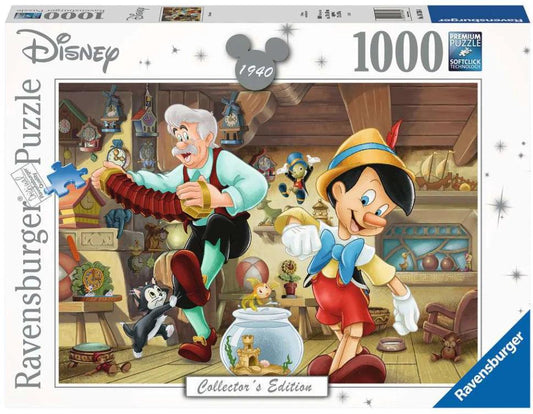 Ravensburger Disney Collector's Edition Pinocchio 1000 Pieces Jigsaw Puzzle - Eclipse Games Puzzles Novelties