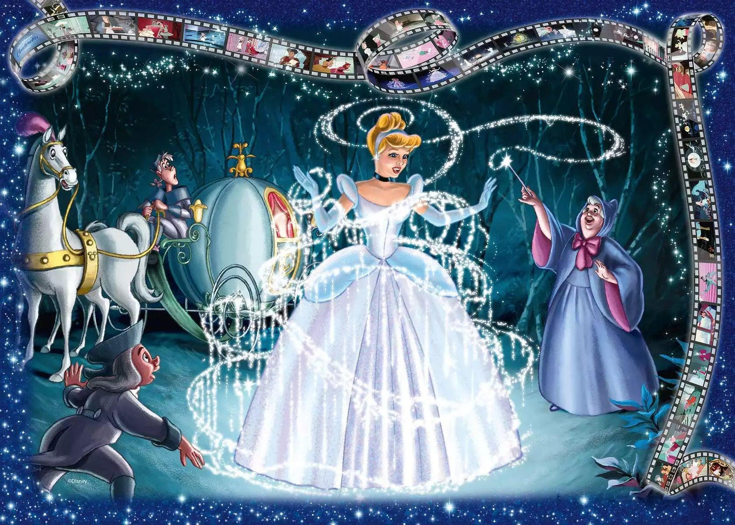 Ravensburger Disney Moments 1950 Cinderella 1000 Pieces Jigsaw Puzzle - Eclipse Games Puzzles Novelties