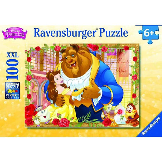Ravensburger Disney Princess Belle And Beast 100 Pieces Jigsaw Puzzle - Eclipse Games Puzzles Novelties