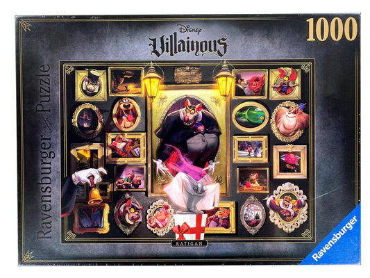 Ravensburger Disney Villainous Ratigan 1000 Pieces Jigsaw Puzzle - Eclipse Games Puzzles Novelties