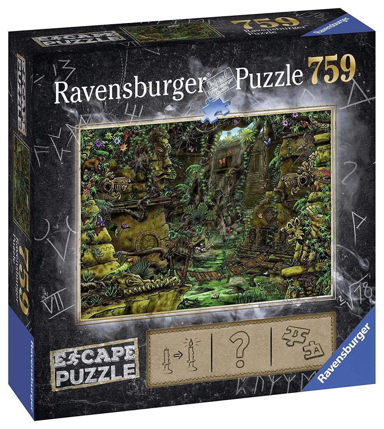 Ravensburger Escape 2 The Temple Grounds 759 Pieces Jigsaw Puzzle - Eclipse Games Puzzles Novelties