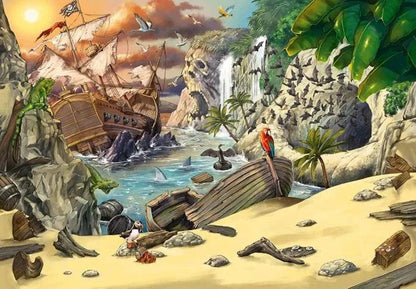 Ravensburger Escape Puzzle Kids Pirates In Peril 368 Pieces Jigsaw Puzzle - Eclipse Games Puzzles Novelties