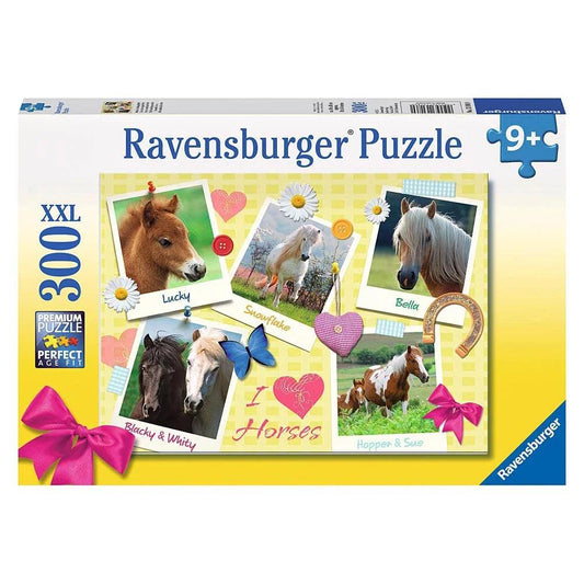 Ravensburger Favourite Horses 300 Pieces Jigsaw Puzzle - Eclipse Games Puzzles Novelties