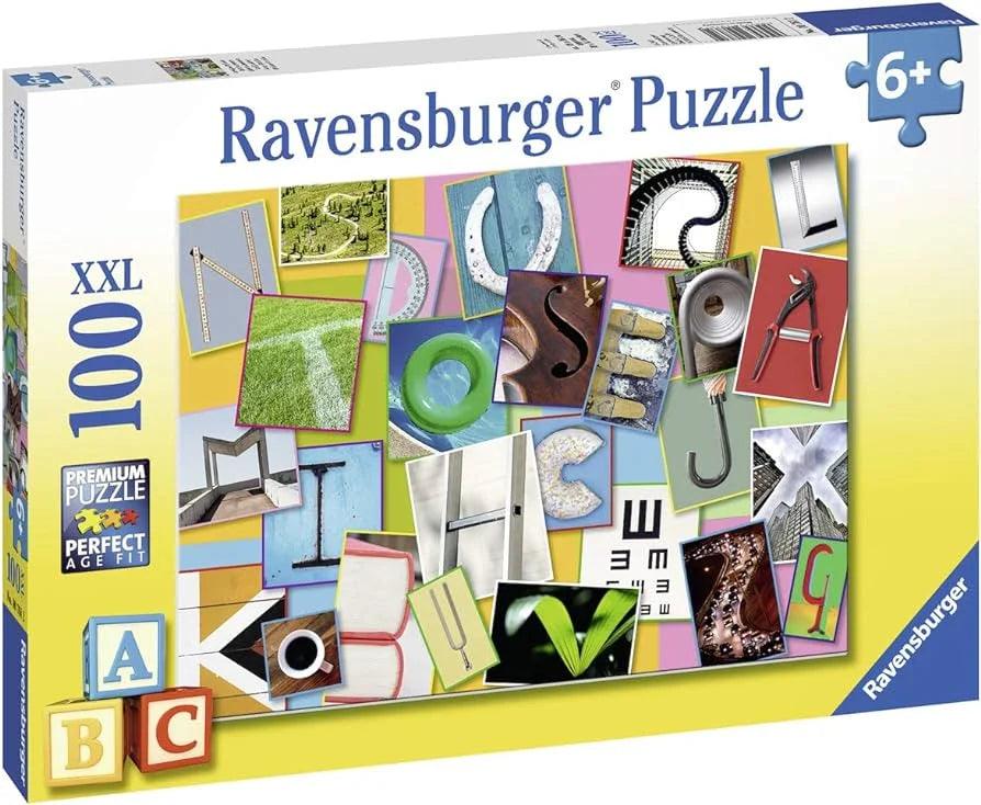 Ravensburger Funny Alphabet 100 Pieces Jigsaw Puzzle - Eclipse Games Puzzles Novelties