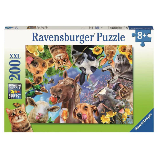 Ravensburger Funny Farmyard Friends 200 Pieces Jigsaw Puzzle - Eclipse Games Puzzles Novelties