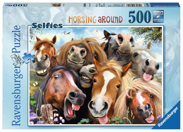 Ravensburger Horsing Around 500 Pieces Jigsaw Puzzle - Eclipse Games Puzzles Novelties