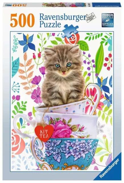 Ravensburger Kitten In A Cup 500 Pieces Jigsaw Puzzle - Eclipse Games Puzzles Novelties