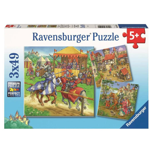 Ravensburger Life Of The Knight 3x49 Pieces Jigsaw Puzzle - Eclipse Games Puzzles Novelties