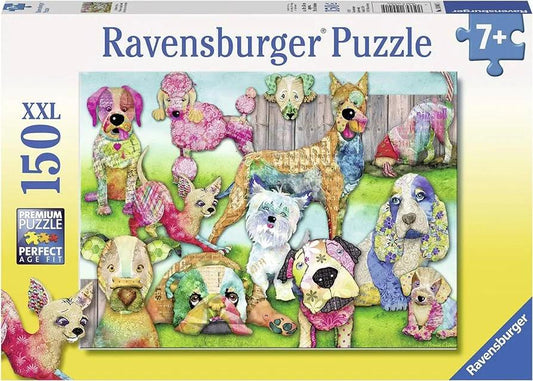 Ravensburger Patchwork Pups 150 Pieces Jigsaw Puzzle - Eclipse Games Puzzles Novelties