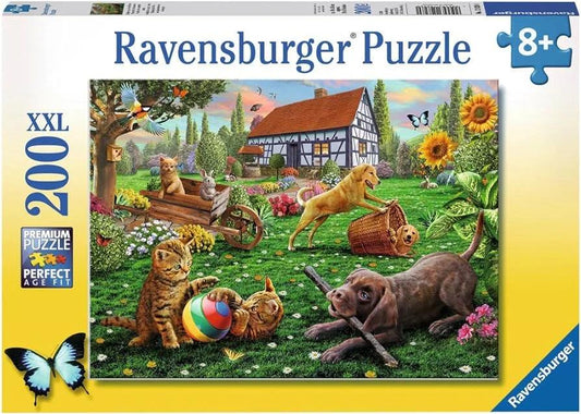 Ravensburger Playing In The Yard 200 Pieces Jigsaw Puzzle - Eclipse Games Puzzles Novelties
