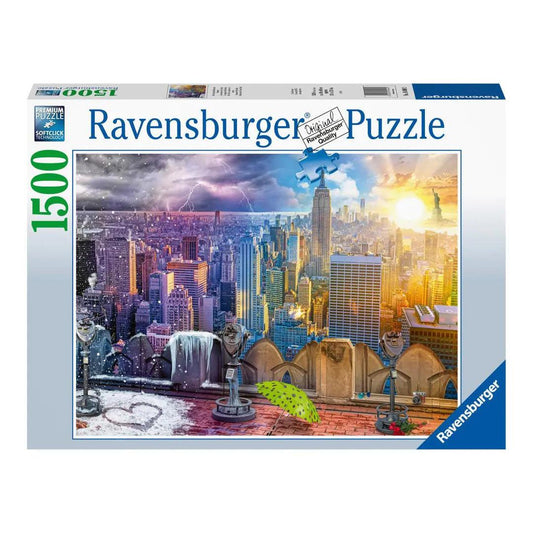 Ravensburger Seasons Of New York 1500 Pieces Jigsaw Puzzle - Eclipse Games Puzzles Novelties