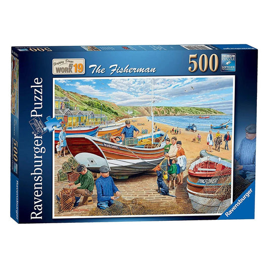 Ravensburger The Fisherman 500 Pieces Jigsaw Puzzle - Eclipse Games Puzzles Novelties