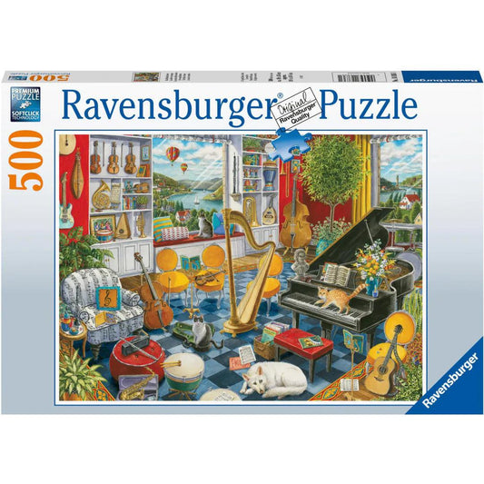 Ravensburger The Music Room 500 Pieces Jigsaw Puzzle - Eclipse Games Puzzles Novelties