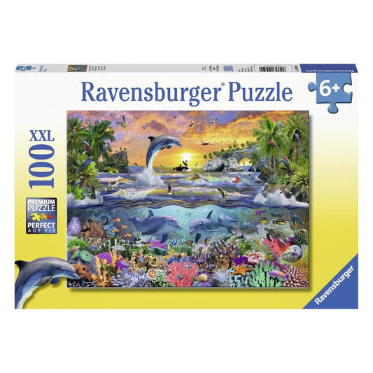 Ravensburger Tropical Paradise 100 Pieces Jigsaw Puzzle - Eclipse Games Puzzles Novelties