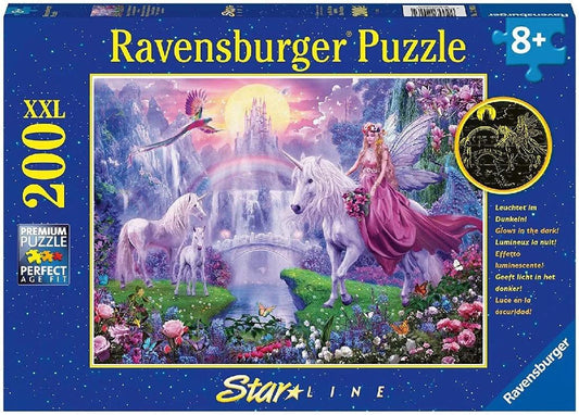Ravensburger Unicorn Kingdom 200 Pieces Jigsaw Puzzle - Eclipse Games Puzzles Novelties