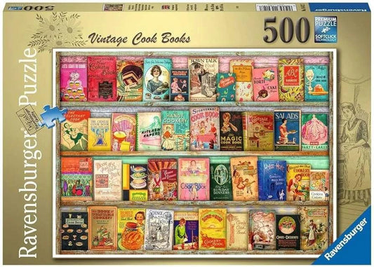 Ravensburger Vintage Cook Books 500 Pieces Jigsaw Puzzle - Eclipse Games Puzzles Novelties