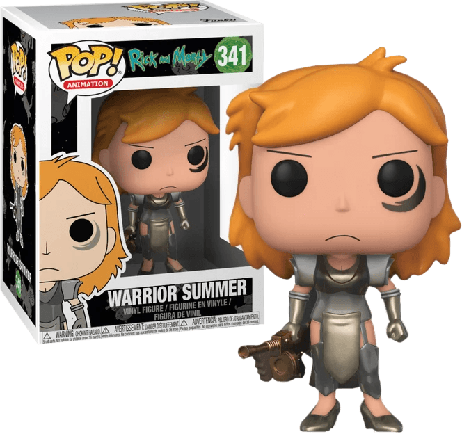 Rick and Morty - Warrior Summer Pop! Vinyl Figure #341 - Eclipse Games Puzzles Novelties