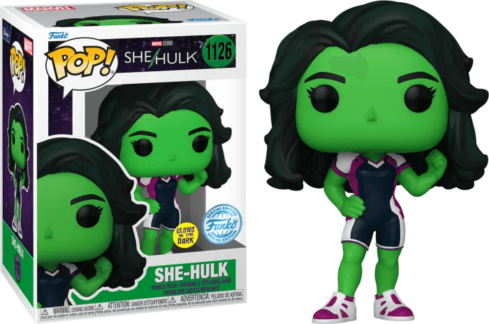 She-Hulk: Attorney at Law 2022 - She-Hulk Glow in the Dark Pop! Vinyl Figure #1126 - Eclipse Games Puzzles Novelties