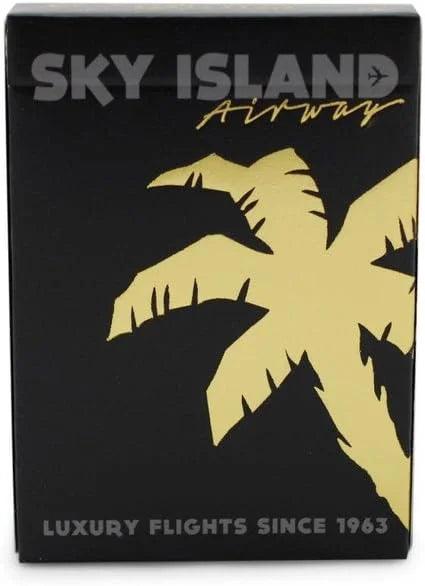 Sky Island Black Playing Cards - Eclipse Games Puzzles Novelties