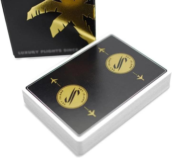 Sky Island Black Playing Cards - Eclipse Games Puzzles Novelties