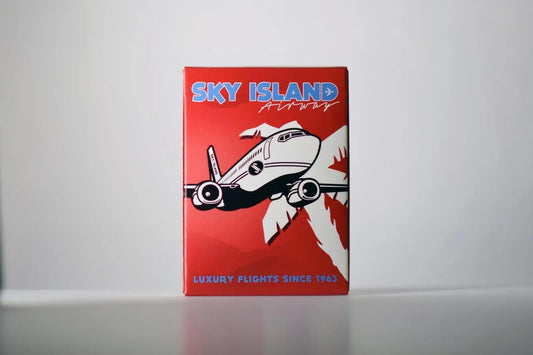 Sky Island Red Playing Cards - Eclipse Games Puzzles Novelties