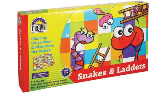 Snakes and Ladders by Crown - Eclipse Games Puzzles Novelties