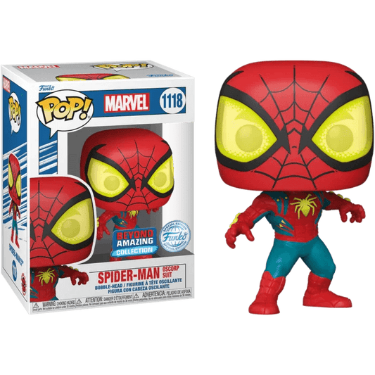 Spider-Man: Beyond Amazing - Spider-Man in Oscorp Suit Pop! Vinyl Figure #1118 - Eclipse Games Puzzles Novelties