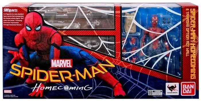 Spider-Man Homecoming & Option Act Wall Set S.H. Bandai Figuarts Action Figure - Eclipse Games Puzzles Novelties