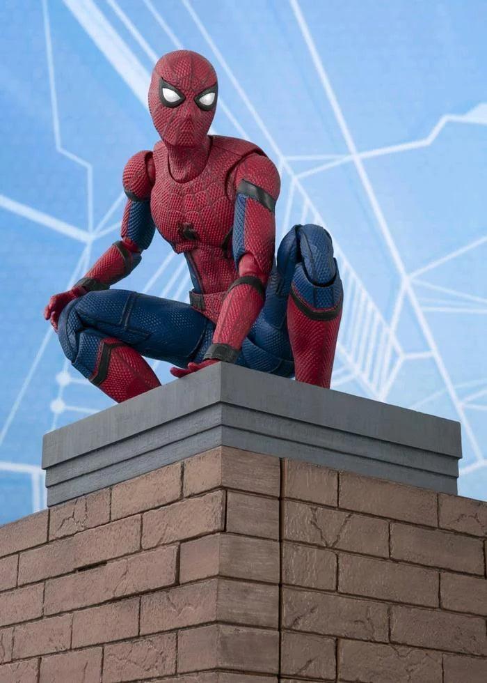 Spider-Man Homecoming & Option Act Wall Set S.H. Bandai Figuarts Action Figure - Eclipse Games Puzzles Novelties